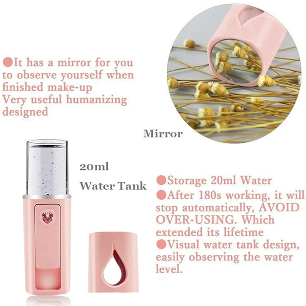20ml Face Steamer Air Humidifier Portable Facial Sprayer
