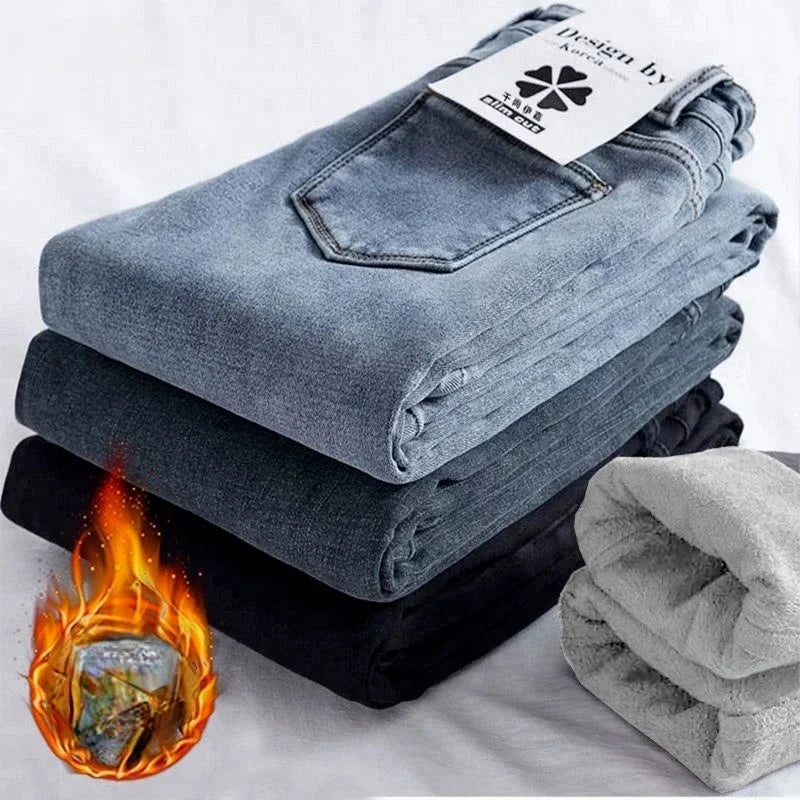 High Elastic washed denim skinny pencil Jeans